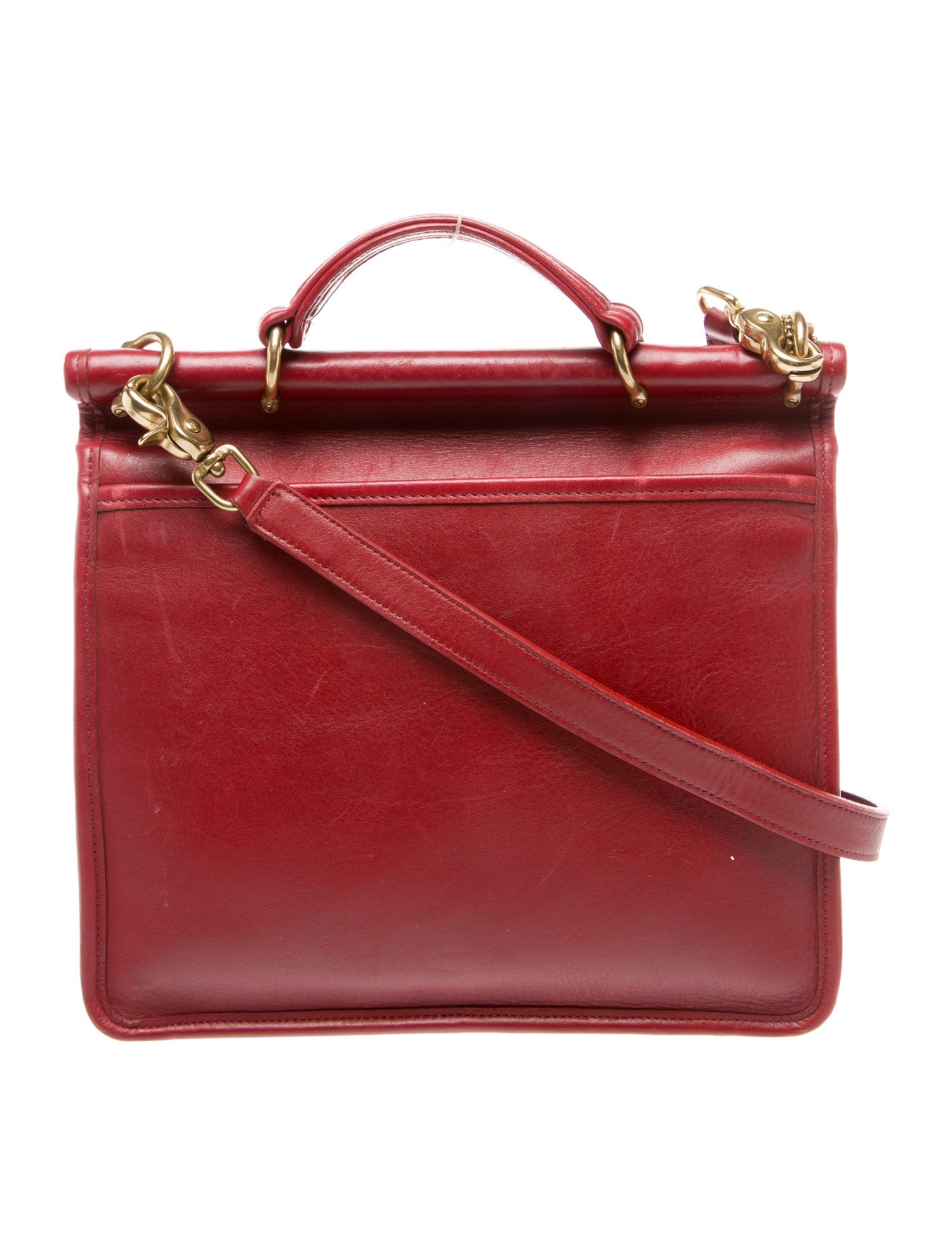 Coach Leather Top Handle Bag